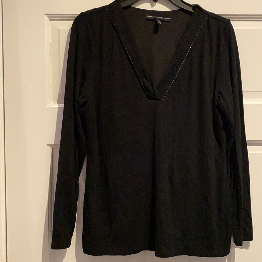 White house black market lined long sleeve shirt